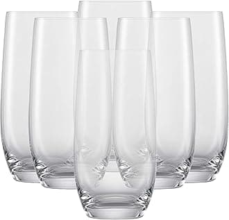 SCHOTT ZWIESEL Banquet Iced Beverage Cocktail Glass (Set of 6), Bar Glasses for Long Drinks, Dishwasher-Safe Machine-Made Tritan Crystal Glasses, Made in Germany(18 Ounce)