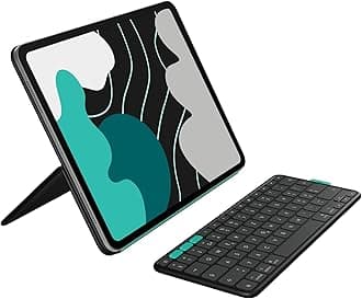 Flip Folio, Keyboard Case for iPad Pro 13-inch (M4 & M5) & iPad Air 13-inch (M2, M3 & M4) (2024, 2025 & 2026) - Protective & Stowable Bluetooth Keyboard Case, Multi-Device - Midnight Black