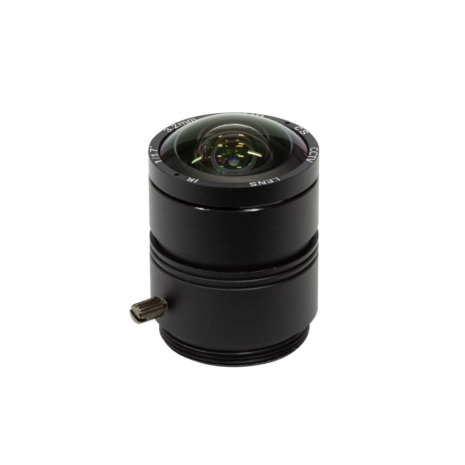 120 Degree Ultra Wide Angle CS Lens for Raspberry Pi HQ Camera, 3.2mm Focal Length with Manual Focus