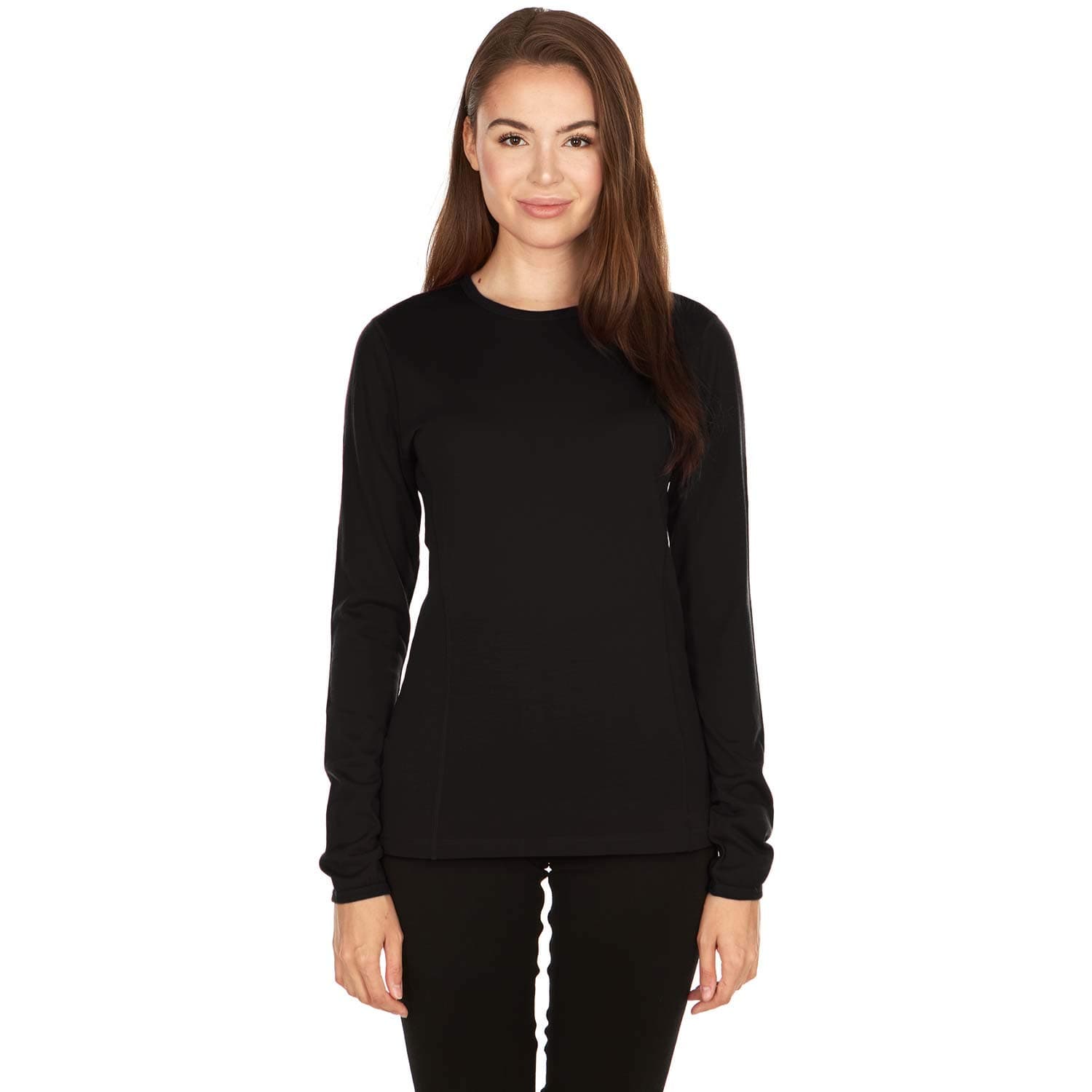 100% Merino Wool - Women's Midweight Base Layer - Long Sleeve Crew