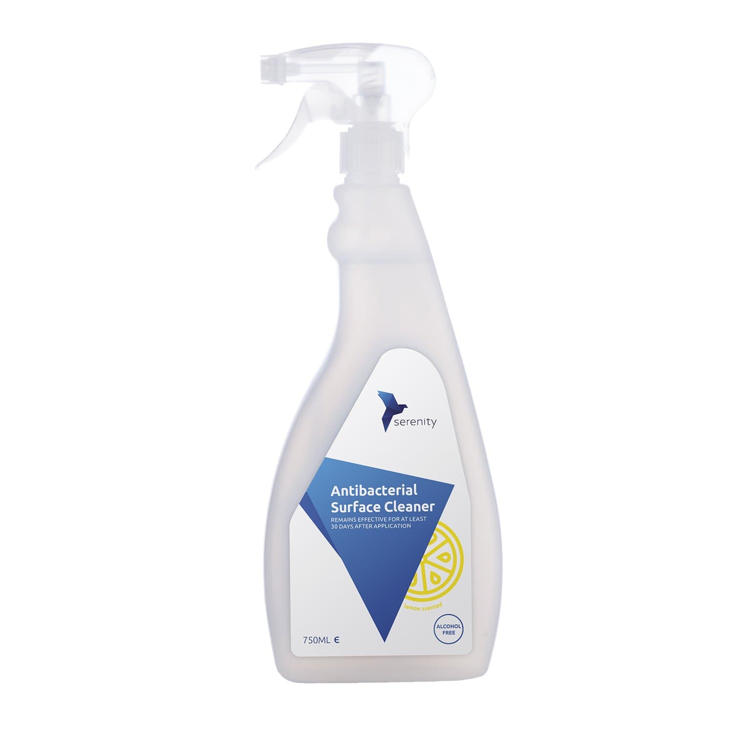 Serenity Antibacterial Hard Surface Cleaner/Sanitiser (750ml) Lemon