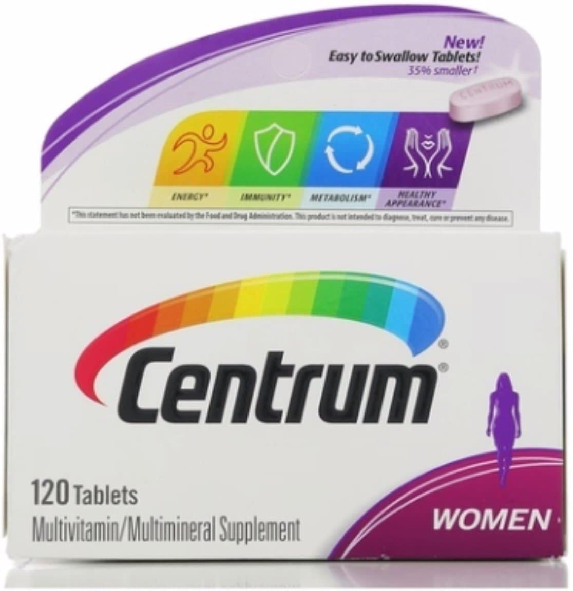 Centrum Women's Multivitamin, 120 Count (Pack of 2)