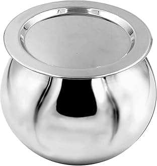 iBELL 1 kilogram Premium Stainless Steel Steam Pot, Thermal Rice Cooker, Induction Based Pot with Rubber Gasket