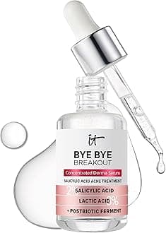 Bye Bye Breakout Acne Treatment Face Serum -With 2% Salicylic Acid & 3% Lactic Acid - Helps Reduce Pimples in 3 Days & Fades Look of Post-Acne Marks in 8 Weeks - 1 Fl. Oz
