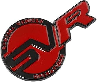 Special Vechicle Symbol R-Dynamic Sports 3D Badge,Car Body Trunk Fender R-Dynamic Emblem Logo Sticker Compatible with Jagvar Land R0ver Accessories (SVR Black)