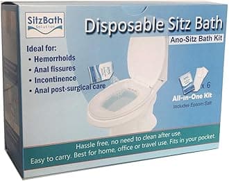 Ano- Sitz Bath Kit, Disposable Sitz Bath Soak for Hemorrhoids