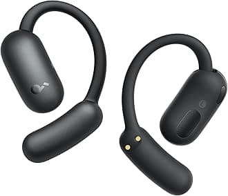 AeroFit 2 by Anker, Open-Ear Headphones, Real-Time Translation Earbuds, 4 Adjustable Positions for Every Ear Size, 2× Richer Bass, Hi-Res, 42H Playtime, IP55,AI Clear Calls,Wireless Charging