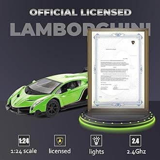 QUN XING Remote Control RC CAR Racing Cars Lambo Officially Licensed 1:24 Toy RC Cars Model Vehicle for Boys 5,6,7,8 Years Old