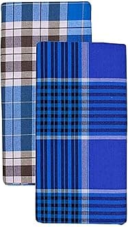 RAGINI V STITCHED LUNGIES Cotton Lungis for Men,(Multi Colour)||Assorted Checks or Colors_2 Meter