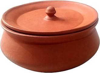 Clay Handi for Cooking Clay Handi MItti Handi Curd Pot Medium Size 1 LTR Pack of 1