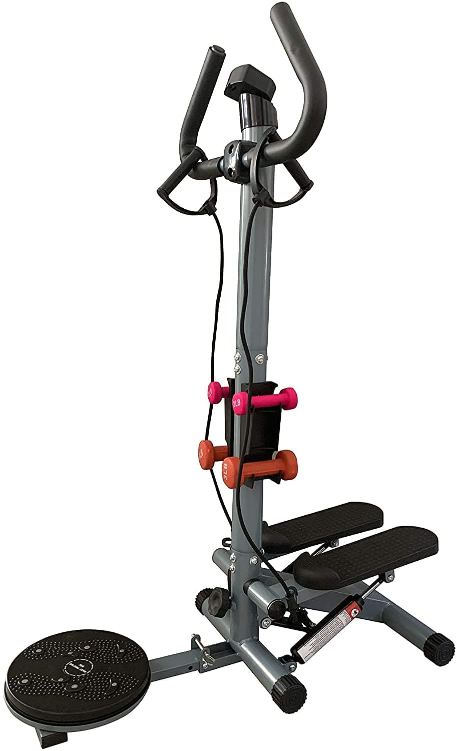 ULTIMAX 3 in 1 Multifunctional Stepper, Multipurpose Aerobic Stepper With Ropes, Arms Legs Workout, Adjustable Folding Workout Machine for Home Gym with Stepper,Digital Monitor