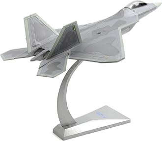 USA F-22 Raptor Fighter Attack Pre-Build Model 1:72 Aircraft Alloy Diecast Airplane Military Display Model Aircraft for Collection or Gift (AK 093)