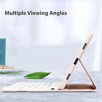 Magnetic Detachable Wireless Keyboard & Mouse Combo with Leather Cover for Huawei MatePad M6 8.4-inch Tablet Full Wrapped Protection Keyboard Case (Black,Touch & Mouse)