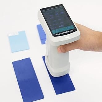 Spectral Colorimeter Color Meter Color Testing Equipment, Repeatability≤0.02, Inter-Instrument Agreement≤0.2, Color Measuring Device Meter AMT539C