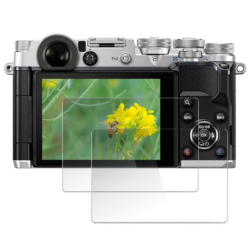 Tempered Glass Screen Protector for Olympus Pen-F, OM-D E-M1, E-M1 Mark II III, E-M10, E-M10 Mark II III, E-M5 Mark II, E-P5 E-PL9 E-PL8 E-PL7 (2 Pack)