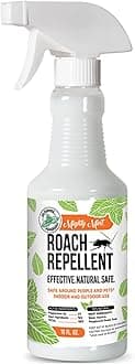 Mighty Mint Peppermint Oil Roach Repellent Spray – Natural Cockroach Killer for Indoor & Outdoor Use – Plant-Based Insect & Pest Control – 16 oz