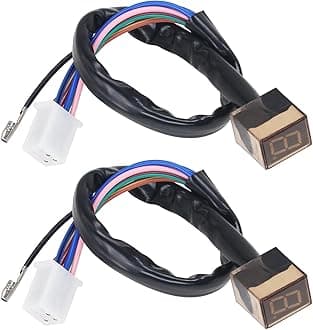 Speedometer Indicator Motorcycle Led Digital Gear Indicator Display Shift Lever Sensor Universal Aftermarket Parts. (2Pcs)