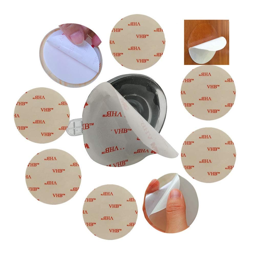 Adhesive Suction Cup Mount, Stick On Double Sided Heavy Duty Adhesive Pad Disk For Lock Sucker Suction Cup Hook Mounting on Dashboard For xiaomi xiaoyi gopro camera GPS Sat Nav Cam 70mm