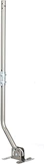 Adjustable Attic/Outdoor Antenna/Weather Station/Garden Aluminium Mounting Pole Universal Wall Mounts/Brackets (1 inch Diameter), 32.75 inches Arm Length, Solid Structure, Weather Proof
