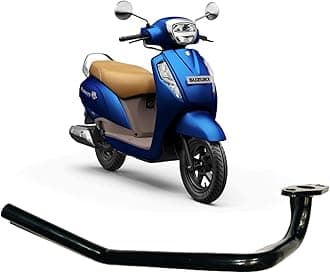 Autoplex Silencer Bend Pipe For Suzuki Access Old Model Silencer Bend Pipe Slip On Exhaust System With Plated (Color- Black)(SUZUKI Bend Pipe)