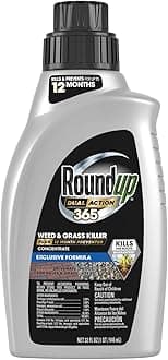- Roundup Dual Action 365 Weed & Grass Killer Plus 12 Month Preventer Concentrate, Kills & Prevents for up to 1 Year, 32 fl.oz.