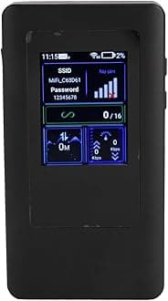 Cryfokt 5G M2A High Speed Mobile Hotspot, 10000mAh 5G Hotspot for Travel, Local and International Coverage Router, Multi-Carrier Access, No Contract or SIM Card Required, 16 Connected Device