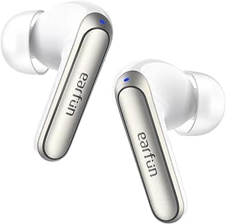 Air 2 NC Wireless Earbuds, 45dB Adaptive Noise Cancelling Headphones to Environment, LDAC, 6 Ai Mics Clear Call, 40H Playtime, IPX5, BT 5.3, Game Mode, App Support, Wireless Charging, White
