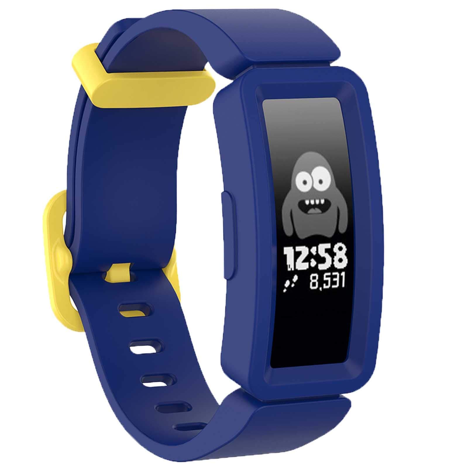 Compatible with Fitbit Ace 2 Bands for Kids 6+, Soft Silicone Waterproof Bracelet Accessories Sport Strap Boys Girls bands Compatible for Fitbit Ace 2