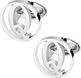 GWD Cufflinks for Men Classic Tuxedo Shirt Wedding Cuff Links Personalized Initials A-Z Gift