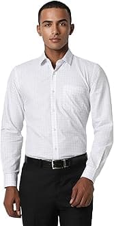 Men Polycotton Solid Slim Fit Shirt