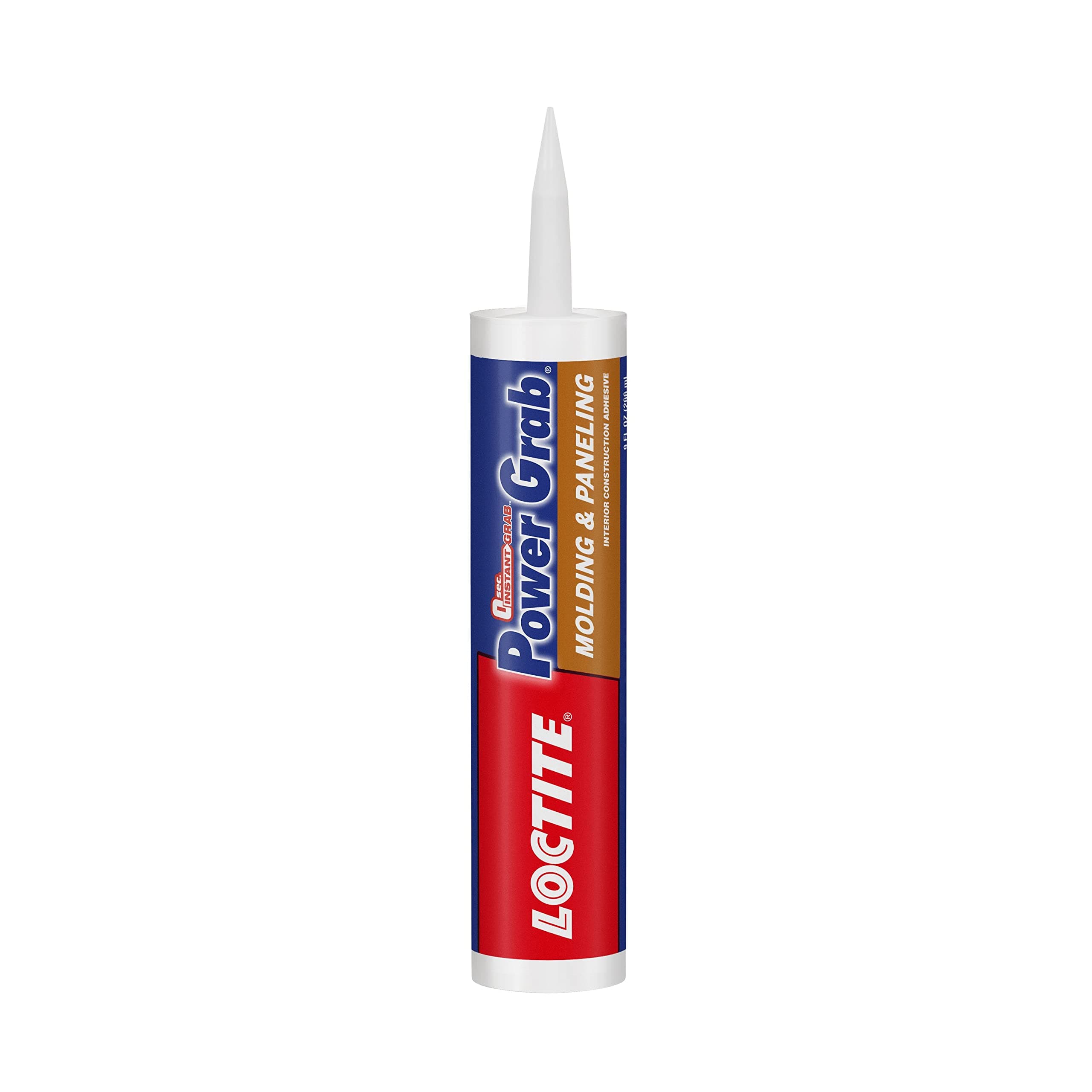 Loctite Power Grab Express Molding & Paneling Construction Adhesive, 9 fl oz Cartridge, 1 Pack