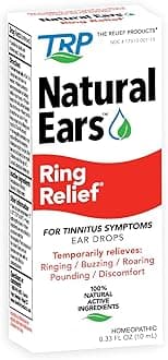 The Relief Products Ring Relief Ear Drops Formula - 100% Natural Active Ingredients Tinnitus Relief for Ringing Ears - 0.33 Fl. Oz.