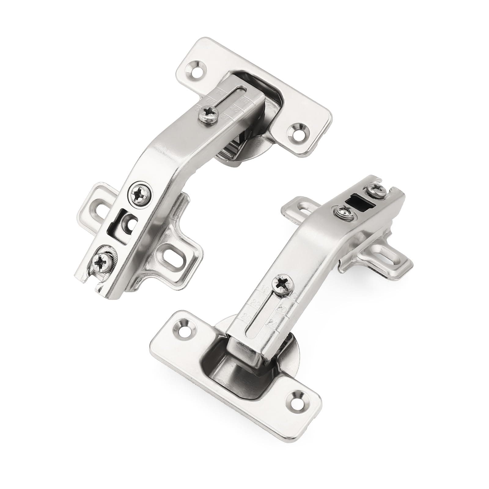 Probrico 2 Pair-4 Pack 135 Degree Lazy Susan Hinge, Full Overlay Concealed for Corner Kitchen Cabinet Hinges,135° Hinges with Srews