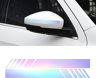Car Rear View Mirror Stickers Decor Car Body Sticker Vinyl 4pcs (Colorful)