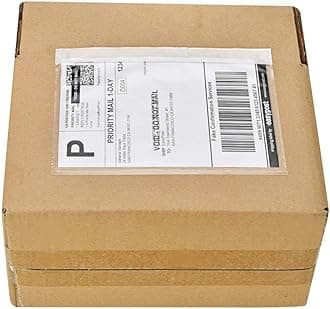 9527 Product 7.5" x 5.5" Clear Adhesive Top Loading Packing List/Shipping Label Envelopes (400 Pack)