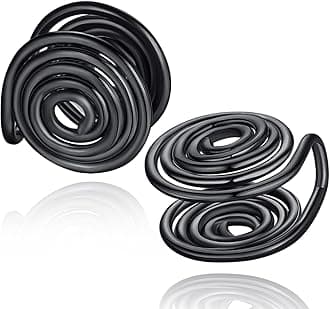 MARSALIA12MM 15MM Pressure Earrings for Keloids, Keloid Earrings Pressure Clip On Earring, Ear Cuff, Stainless Steel Spiral Non-pierced Earrings