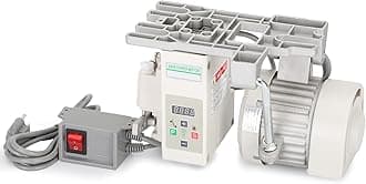 Servo Motor Sewing Machine, Industrial Sewing Machine Servo Motor, AC110V, 550W, 3/4HP, Speed 200RPM to 6000RPM, Brushless Servo Motor with Controller and Foot Switch, Run CW and CCW, Silent