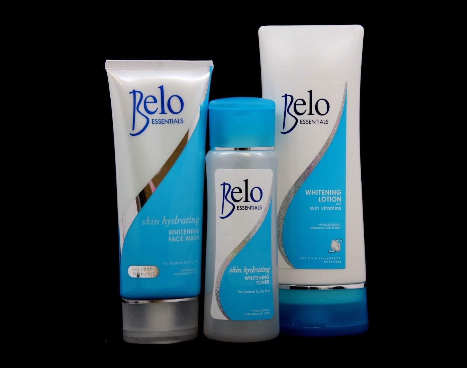 BELO Essentials Face Wash, Toner & Lotion set - for Normal Skin (Blue)