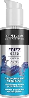 Frizz Ease Dream Curls Curl Nourishing Crème Oil 100 ml for Naturally Wavy & Curly Hair