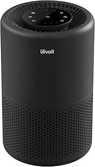 Air Purifier for Home Bedroom Dorm Room, Smart & Voice Control, AHAM VERIFIED, 3-in-1 Filter With HEPA Sleep Mode, for Pollen, Pollutants, Smoke, Dander, Dust, Core 200S-P, Black