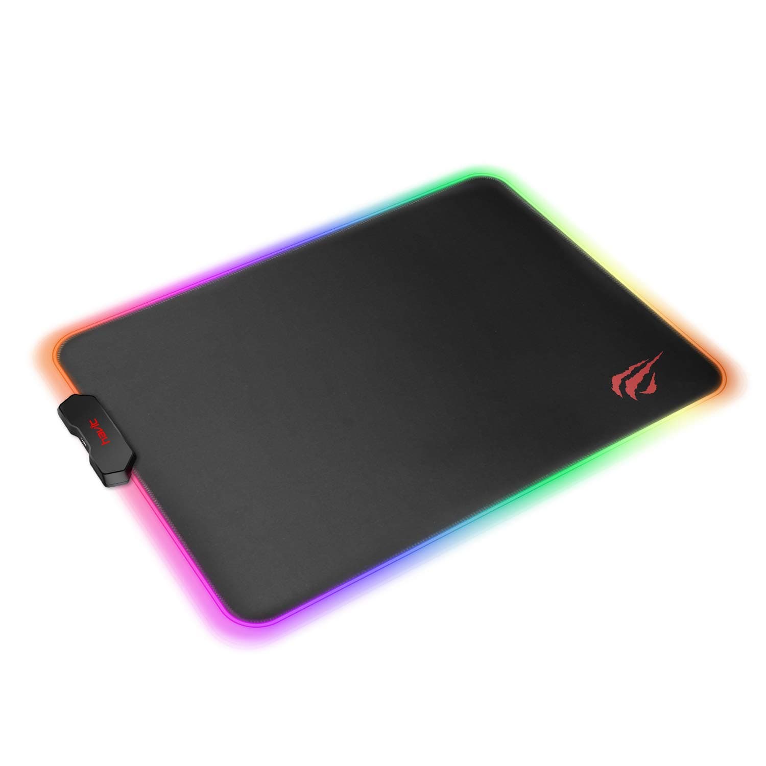 havit RGB Gaming Mouse Pad Soft Non-Slip Rubber Base Mouse Mat for Laptop Computer PC Games (13.8 X 9.8 X 0.16 inches, Black)