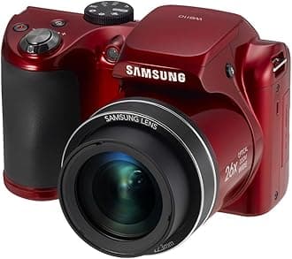 Samsung EC-WB110ZBARUS 20.2 Digital Camera with 26.0x Optical Image Stabilized Zoom with 3.0-Inch TFT LCD Screen (Red)
