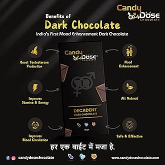 Candy Dose Chocolate Chocolate for Man&women Dark Chocolate For Uplifting Mood (50 Gram) (2pack) Luxurious Flavour Chocolate Ideal For Men & Women, Vegetarian And Gluten-Free Delights