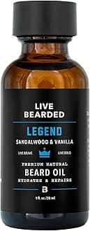 Beard Oil To Relieve Beard Itch, Tame Flyaways And Moisturise Dry Skin For Healthy, Easy Facial Hair Control (The Legend - Light, Nutty And Sweet Scent, 30ml)