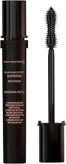 Max Factor False Lash Effect Supreme Recharge Mascara Refill, Black, Instant 7x Volume, Healthier-looking Lashes, Keratin-Rich Formula, Mascara Refill
