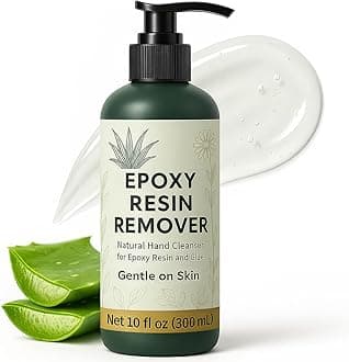 [10oz] Epoxy Resin Cleaner/Remover - Natural Hand Cleaner, Gentle & Moisturizing, For Artists & Resiners, Magically Removes Uncured Resin, Glue, & Paint from Skin, Tools, Molds, Work Surfaces, & More