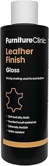 Furniture Clinic Leather Finisher Gloss | Seal & Protect | Suitable for Leather Sofas, Car Interiors, Handbags, and More | Flexible | Prevents Scratches and Scuffs | Gloss Finish (250 ml / 8.5 oz)
