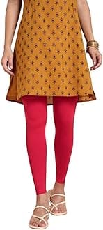 TWIN BIRDS Tailored Cut & Classic Fit Stretchable Viscose Elasthane Fabric Ankle Length Leggings for Women