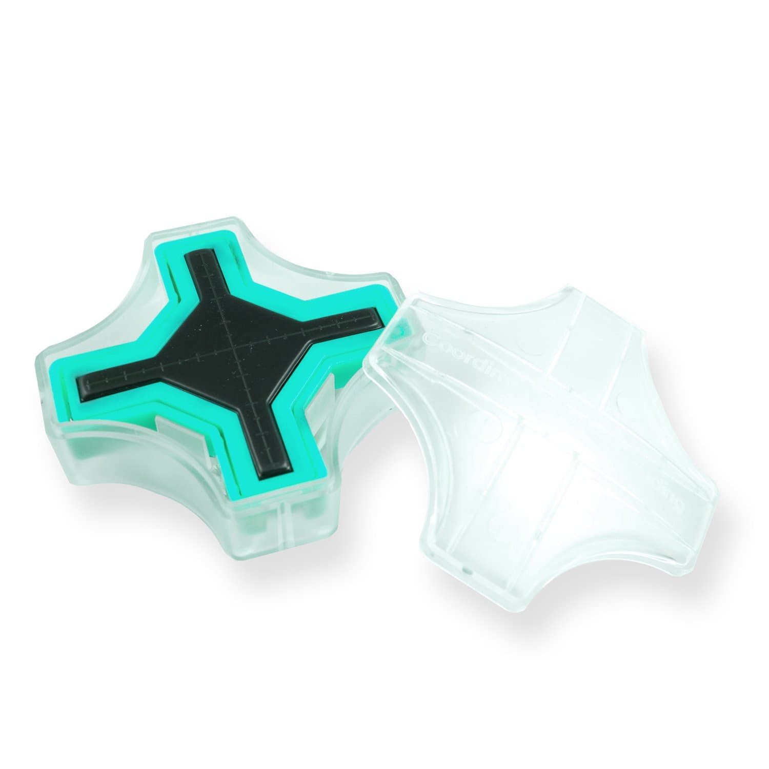 Self Inking XY Graph Stamp, Clear and Aqua Blue, Inch Measurement (CoordiMate)