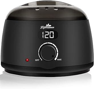 Professional Wax Pot Warmer, L2 Premium Digital Wax Melt Machine for Hair Removal, 500ml 14oz LCD Wax Heater for Hard Wax Beads Fast Heat, Home Waxing for Body Brazilian Bikini Face - Black